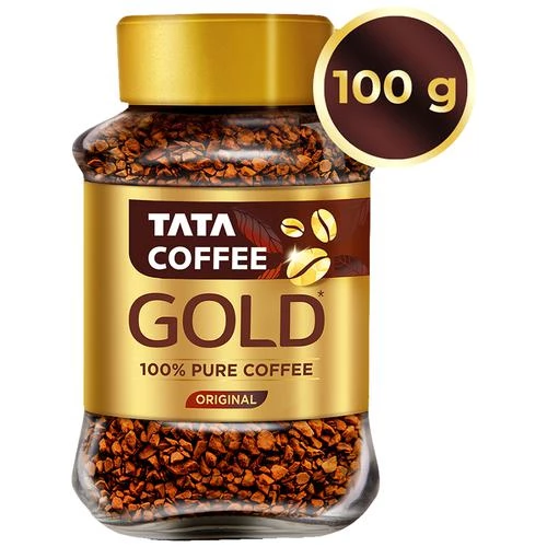 Tata Coffee Gold - 100percent Pure Coffee, 100 g Jar-1.webp